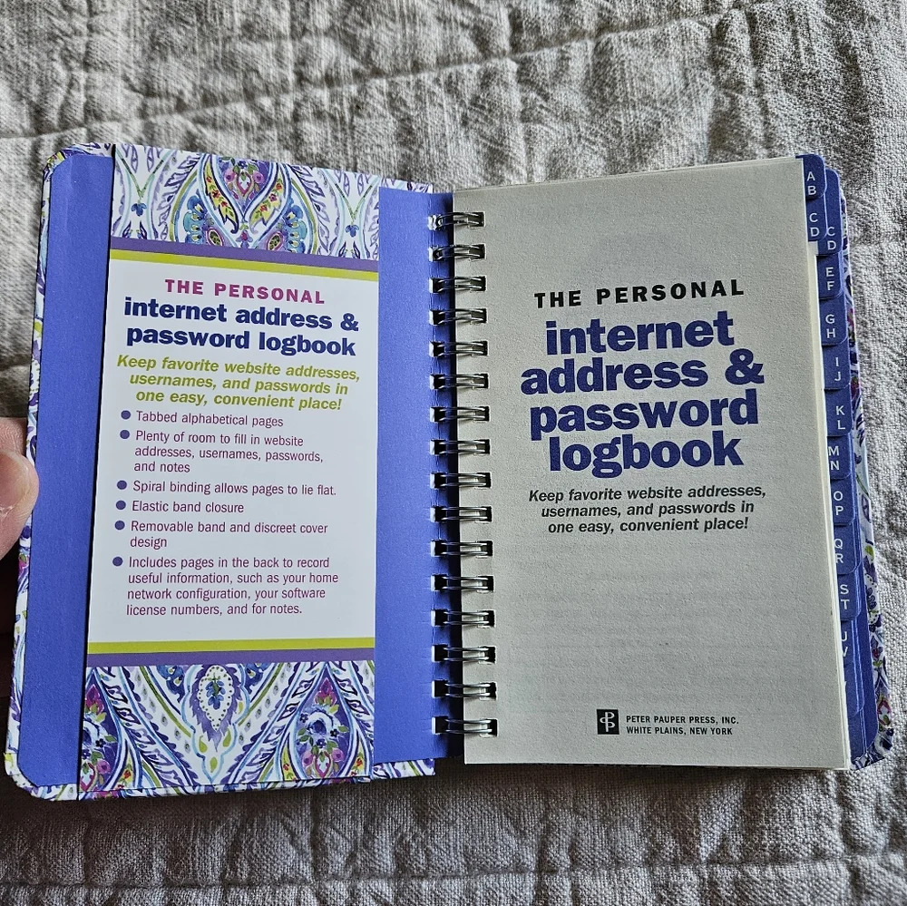 Password logbook (0726)